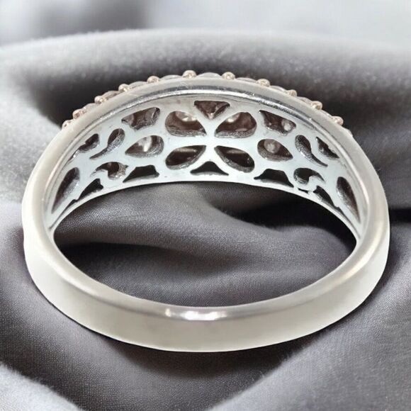 VINTAGE-14k Gold- Pink Diamond Ring -Size 9- 1 CT - Pink Champagne Diamond -4.2g - Picture 10 of 16